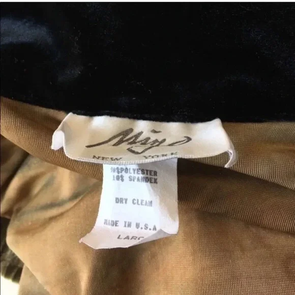 Vintage Shirt Velvet Feel Button Down Large Long Sleeves Textured Button Up - Picture 3 of 5